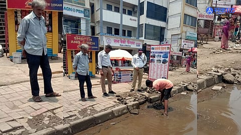 पावसाने केली वाघोलीकरांची दैना; महामार्गावर अनेक ठिकाणी पाणी.