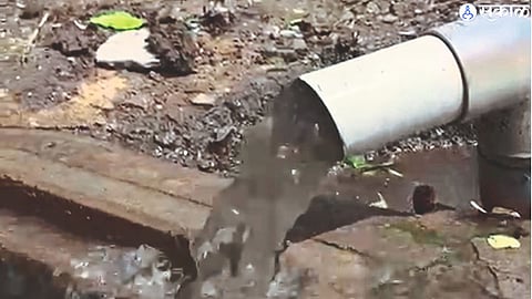 Drinking water mixed with sewage coming to Ozar.