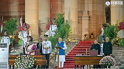 third term modi oath ceremony 72 leaders took oath cabinet union minister swearing bjp