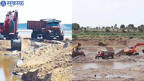 During desilting in Igatpuri silt free dam project