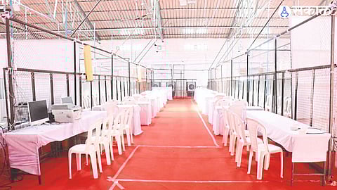 Arrangements made for counting of votes in the warehouse of Wakhar Corporation.