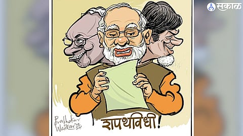 narendra modi oath ceremony bjp nda tdp jdu nitish kumar chandrababu naidu president murmu