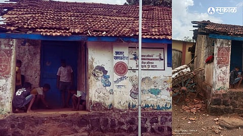 Unsafe School Building: विद्यार्थांचा शाळेचा पहिलाच दिवस धोकादायक! तडे पडलेल्या इमारतीमध्ये झाले स्वागत