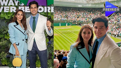 Kiara and Sidharth at Wimbledon Quarter Final