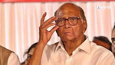 Sharad Pawar addresses media, denies any discussion regarding Baramati election.