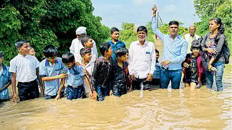 Dongargav Kavad Village Students