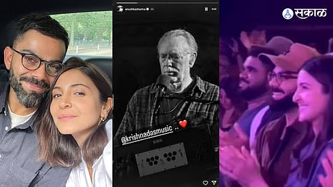 Virat Kohli Anushka Sharma attend Krishna Das kirtan in London