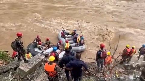 Nepal Landslides wash away two buses in Trishuli River, 63 missing