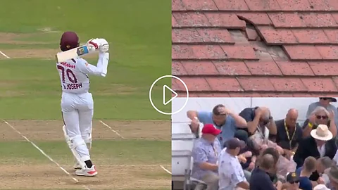 Shamar Joseph smashed six on roof of Trent Bridge