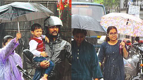 Due to the rain that started in the city from Sunday morning, the citizens rushed.