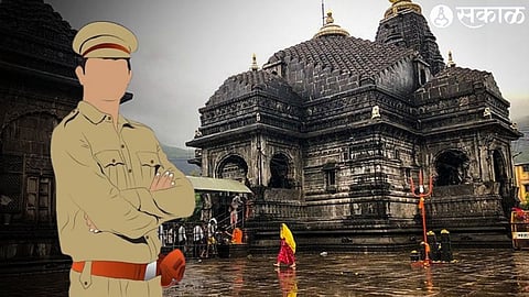 Trimbakeshwar temple & police