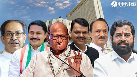 Sharad Pawar, Uddhav Thackeray, Nana Patole, Devendra Fadnavis, Ajit Pawar, Eknath Shinde