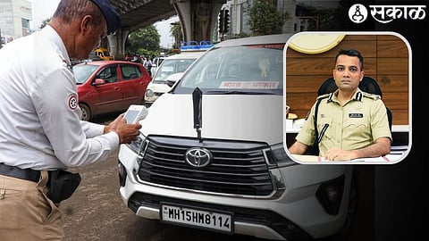 Nashik Police Commissioner Sandip Karnik & Department action on Government plates vehicle