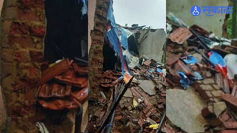 Rain Update House collapsed due to heavy rain in Shahapur Elderly injured thane