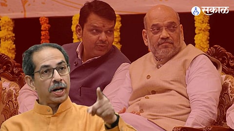 Uddhav Thackeray, Amit Shah And Devendra Fadnavis
