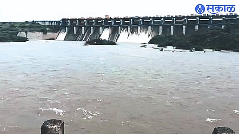 Ongoing discharge from Akkalpada project into Panzra river