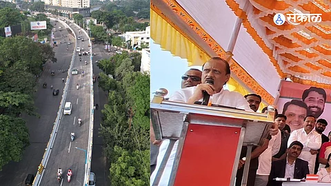 Ajit Pawar Inaugurates First Phase of Flyover at Rajaram Pool Chowk Sinhagad Road Pune