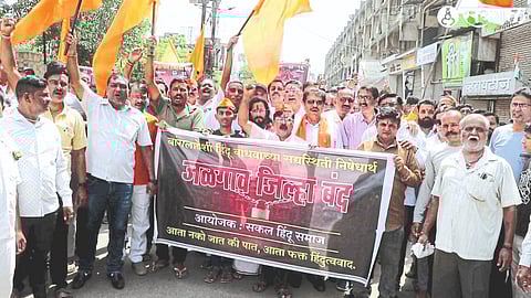 A march organized by the entire Hindu community on Friday.