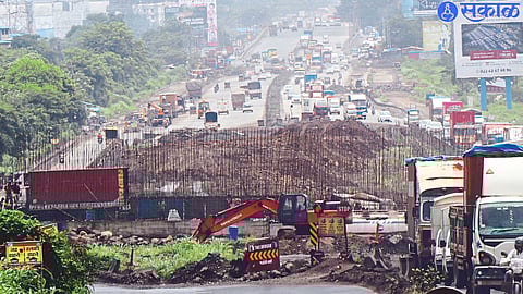 Bridge work in progress on Anjur Fata-Vadape route.