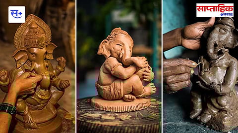 Eco friendly ganesh idols
