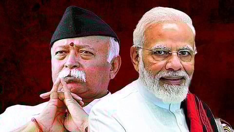 Mohan Bhagwat and Narendra Modi