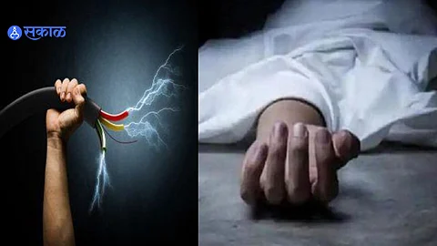 A worker tragically died from an electric shock in Swagat Nagar while performing electrical connection work, and another worker was seriously injured.