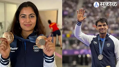 neeraj chopra and manu bhaker