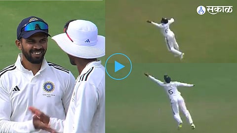Ruturaj Gaikwad One Handed Catch