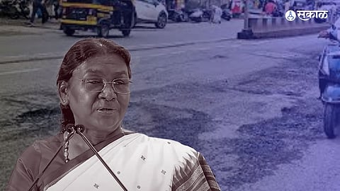 Droupadi Murmu Pune Potholes