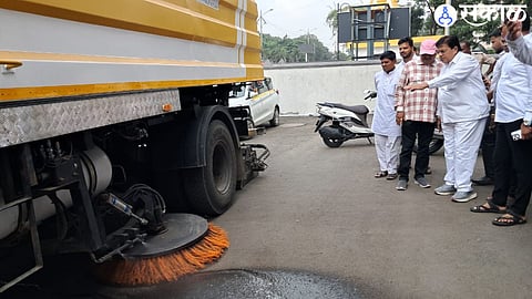 4 new power sweeping vehicles in KDMC dombivli