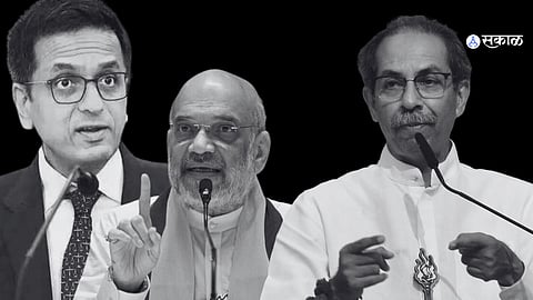 Uddhav Thackeray criticizing Amit Shah's political strategies