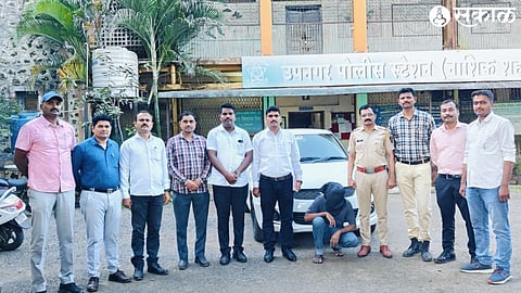 A suspected car thief who stole a car and sold it abroad. Along with the Motorcycle Thieves Investigation Team of the Crime Branch and the Suburban Police Station Team.
