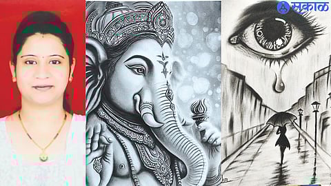 Painter who painted from the invention of Chaya Prakash: Monika Wakhare.