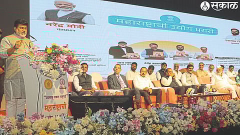 Industries Minister Uday Samant while speaking at the program of Udyog Bharari of Maharashtra