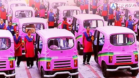 Pink E-Rickshaw