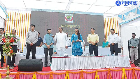 Tribal Development Minister Dr. Dr. Bhoomi Pujan and dedication of 120 ashram schools and hostel buildings in the state on Wednesday through visual system. Vijayakumar Village.