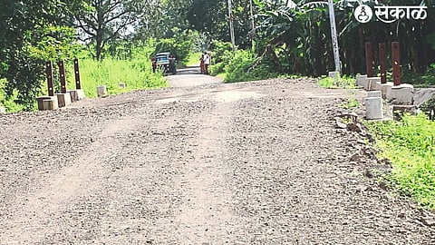 Constructed bridge over Belwai stream passing through Kalmoda road.