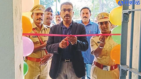 Special Inspector General of Police Prisons Dr. Jalinder Supekar, Superintendent of Prisons Aruna Mugutrao while inaugurating the e-Prison Training Center
