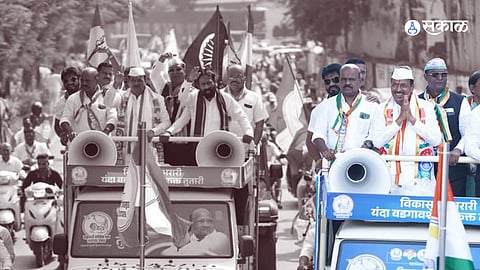 Bapu Pathare filled the nomination form