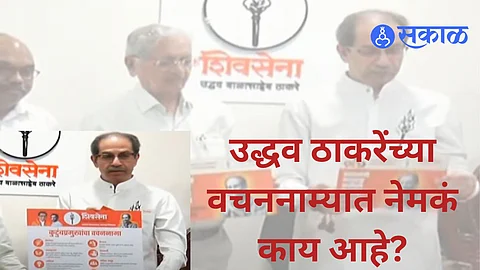 Uddhav Thackeray group pledge