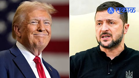 Volodymyr Zelensky and Donald Trump