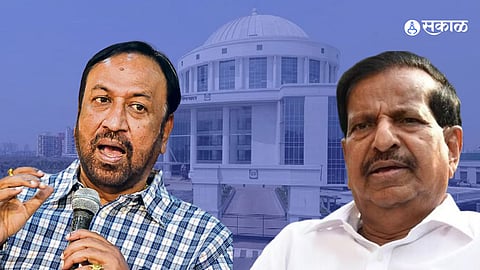 Navi Mumbai Vijay Chaugule campaign by ekanth shinde Shiv Sena corporators ganesh naik BJP