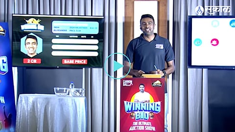 R Ashwin in Mock Auction