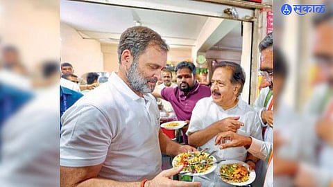 Rahul Gandhi Enjoy Tarri Poha