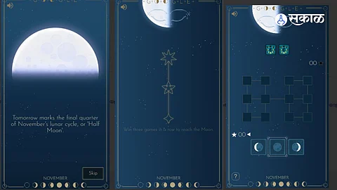 Google Doodle Celebrate November Half Moon: