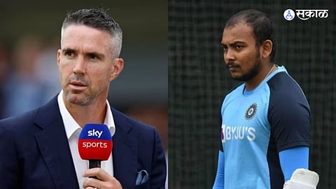 prithvi shaw and Kevin Pietersen