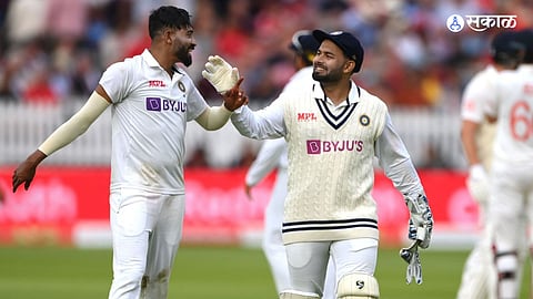 rishabh pant and Mohammed siraj