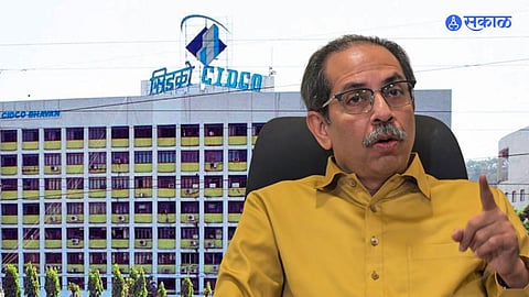 Cidco sakal news  temple lands uddhav Thackeray attack shivsena navi mumbai