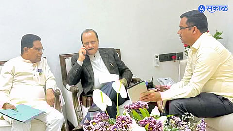 Kashinath Date following up with Ajit Pawar