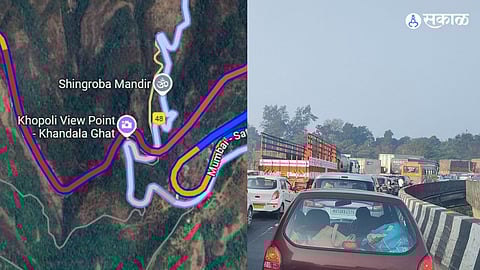 Mumbai Pune Express Way: धुके आणि वाहनांच्या गर्दीमुळे पुणे-मुंबई द्रुतगती मार्गावर लोणावळ्याजवळ वाहतूक कोंडी